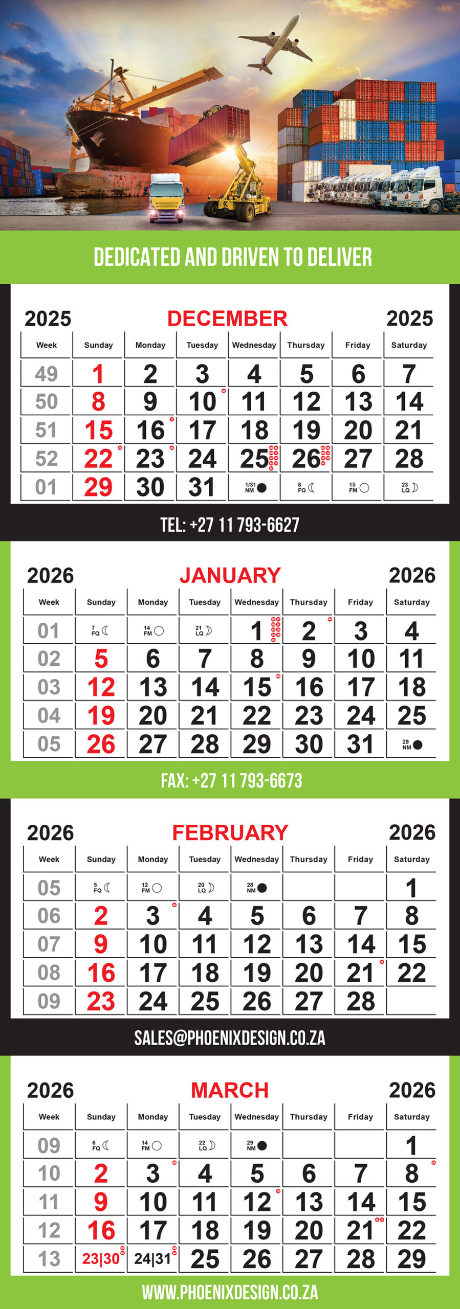 4 Tier Freight 4 Tier Freight Calendar